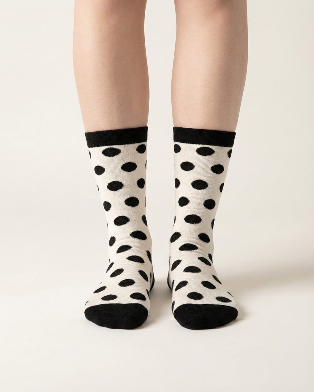 Black & White Polka Dots Neck Socks Neck Socks IN YOUR SHOE 