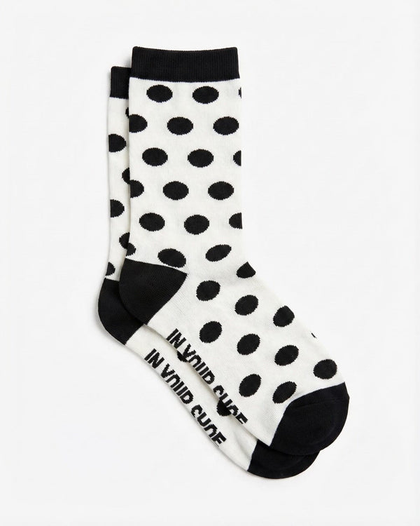 Black & White Polka Dots Neck Socks