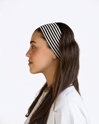 Black & White Striped Headband Headband IN YOUR SHOE 