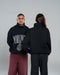 Black Worldwide Oversized Mock Neck