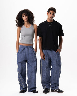 Blue Barrel Track Pants Pants IN YOUR SHOE S 