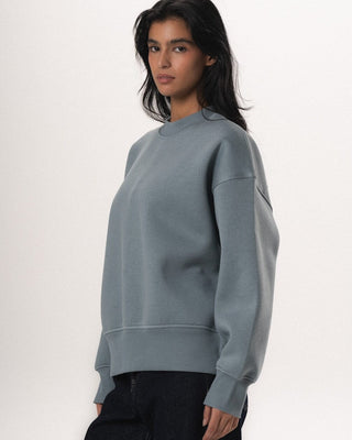 Blue Basic Boxy Crewneck Crewnecks IN YOUR SHOE 