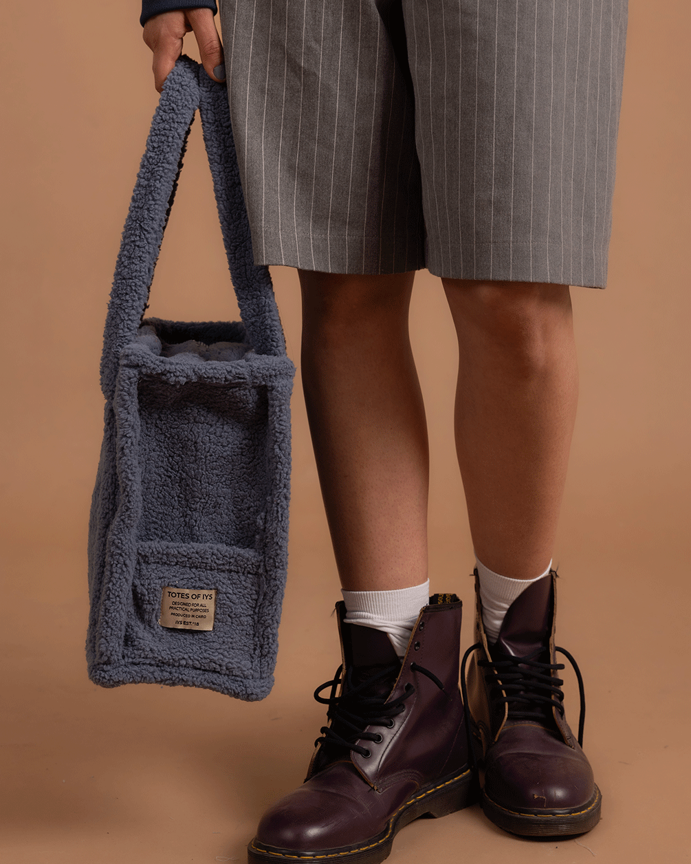 Blue Boxy Tote Bag Boxy Tote Bag IN YOUR SHOE 