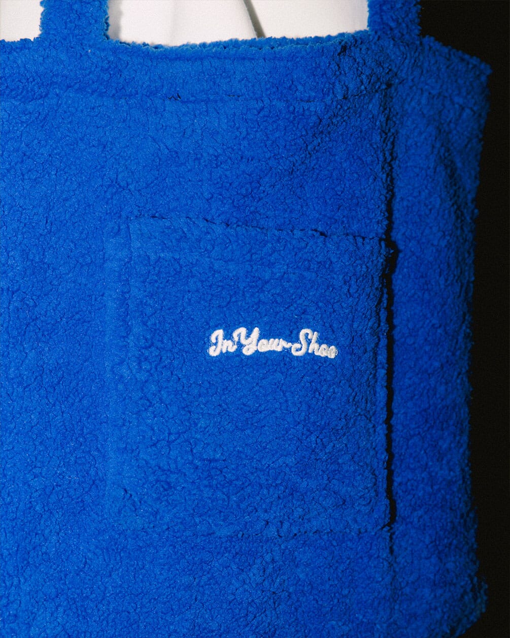 Blue Fleece Tote Bag Fleece Tote Bag In Your Shoe 