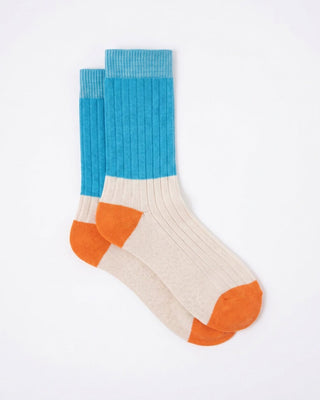 Blue Mint Color Block Neck Socks Neck Socks IN YOUR SHOE 