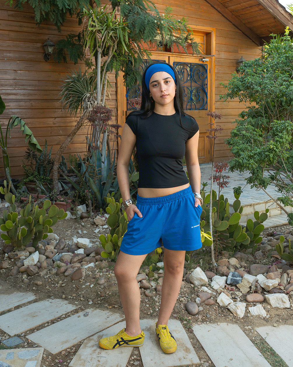 Blue Striped Bow Shorts Sworts IN YOUR SHOE S 