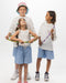 Blue Striped Kids Boxer Shorts