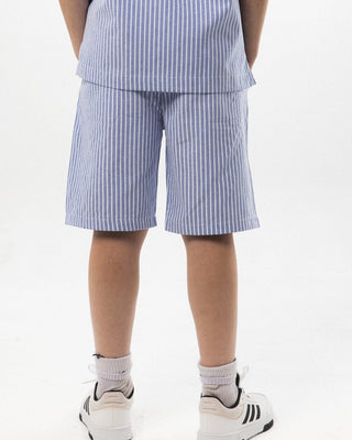 Blue Striped Kids Shorts Kids Boxer Shorts IN YOUR SHOE 8-9 