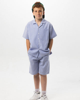 Blue Striped Kids Shorts Kids Boxer Shorts IN YOUR SHOE 2-3 