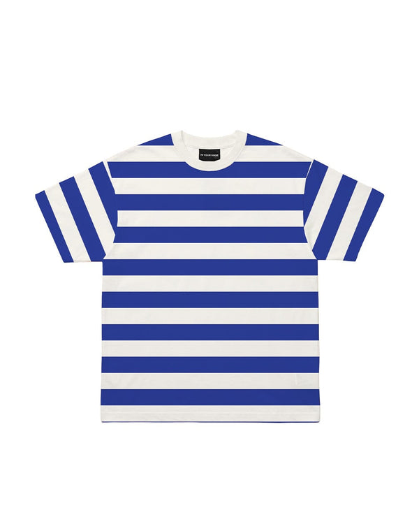 Blue Striped Oversized Tee