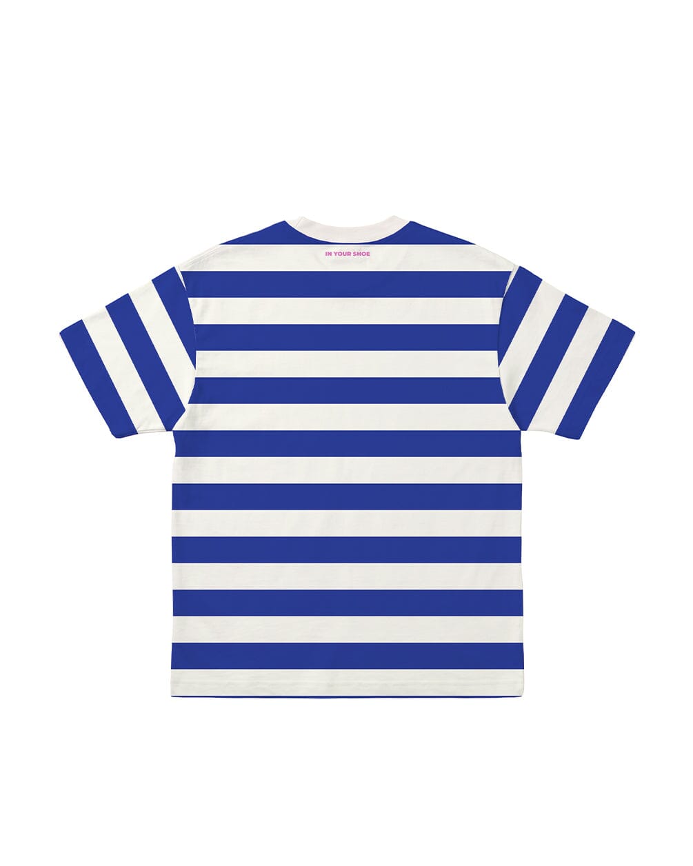 Blue Striped Oversized Tee Striped Oversized Tees IN YOUR SHOE M 