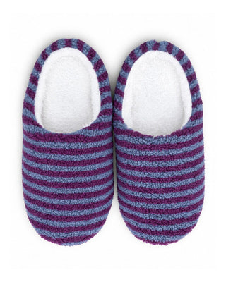 Blue Striped Pantoufle Footwear IN YOUR SHOE 