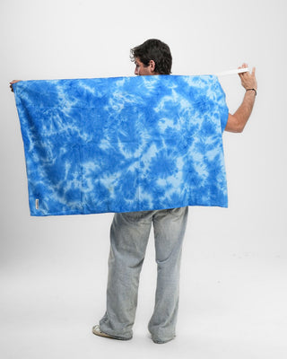 Blue Tie Dye Beach Towel Beach Towels IN YOUR SHOE 