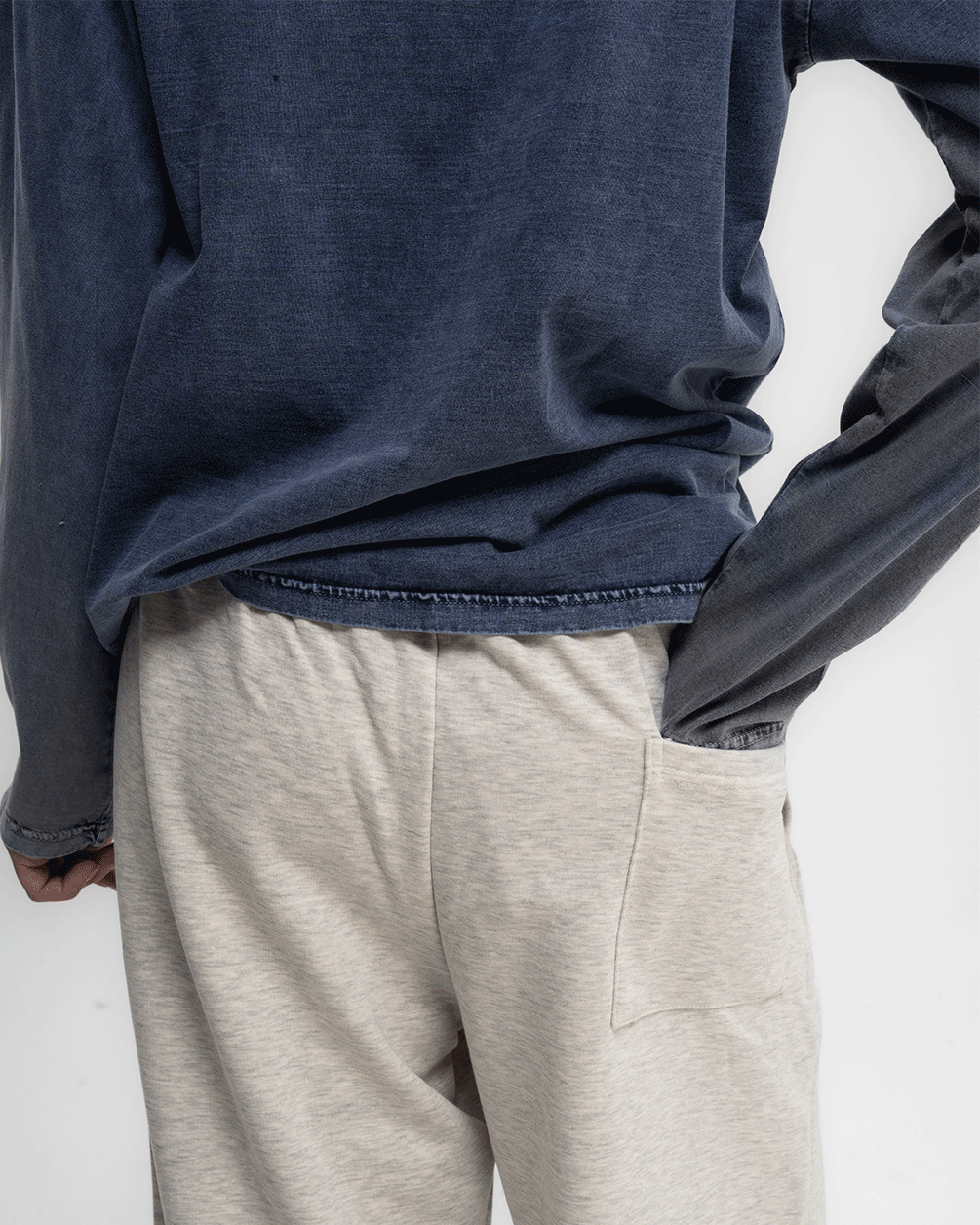 Blue Washed Long Sleeves Long Sleeves IN YOUR SHOE 