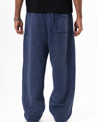 Blue Washed Wide Leg Swants Swants IN YOUR SHOE XL 