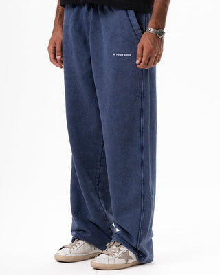 Blue Washed Wide Leg Swants Swants IN YOUR SHOE 