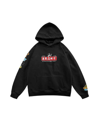 Broke Hoodie Printed Hoodies IN YOUR SHOE 