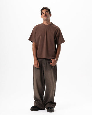 Brown Basic Boxy Tee Basic Boxy Tee IN YOUR SHOE M 