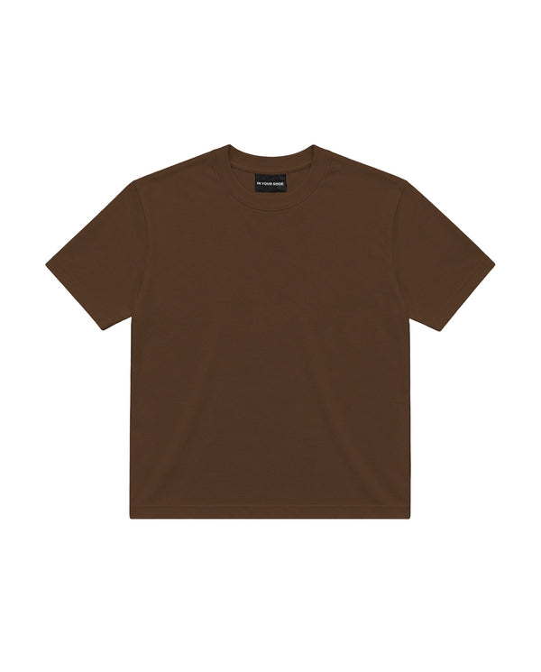 Brown Basic Boxy Tee