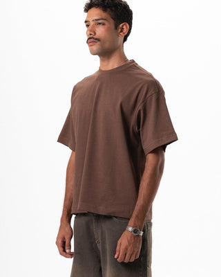 Brown Basic Boxy Tee Basic Boxy Tee IN YOUR SHOE 