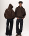 Brown Basic Heavy Boxy Hoodie