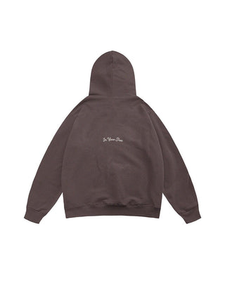 Brown Basic Heavy Oversized Hoodie Plain Hoodies IN YOUR SHOE 