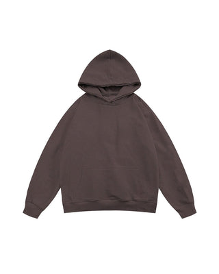 Brown Basic Heavy Oversized Hoodie Plain Hoodies IN YOUR SHOE 