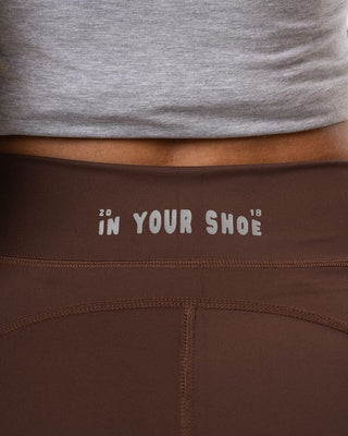 Brown Flared Leggings Leggings IN YOUR SHOE XL 