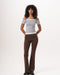 Brown Flared Leggings