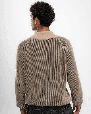 Brown Oversized Knit Jacket Knitwear IN YOUR SHOE 