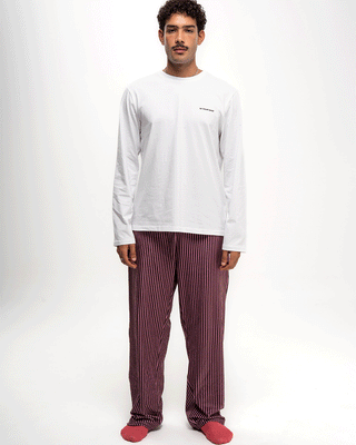 Brown & Pink Striped Fluffy Pjoys Fluffy Pjoys IN YOUR SHOE 