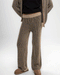 Brown Regular Knit Pants
