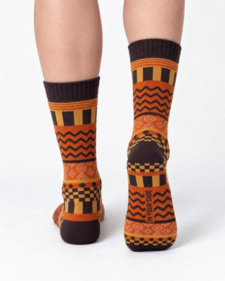 Brown Tribal Fluffy Socks Fluffy Socks IN YOUR SHOE 