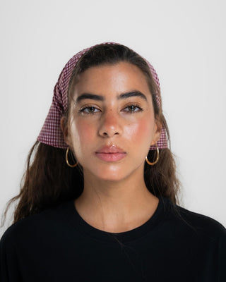 Burgundy Checks Bandana Bandana IN YOUR SHOE 