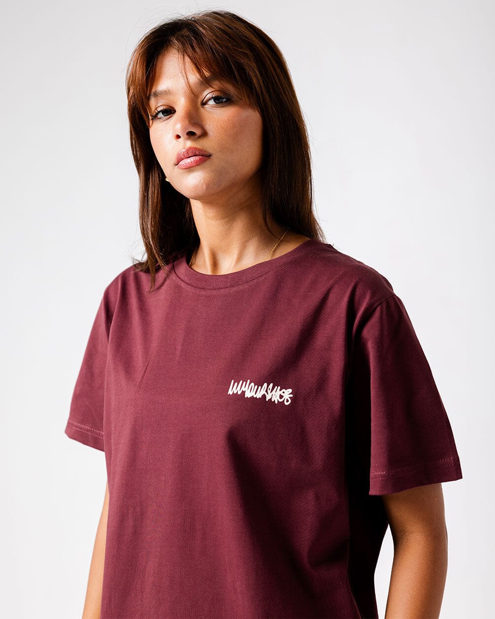 Burgundy IYS Printed Regular Tee Printed Regular Tees IN YOUR SHOE XL 