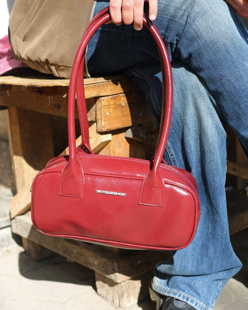 Burgundy Leather Handbag Leather Bag IN YOUR SHOE 