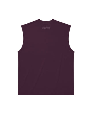 Burgundy Sleeveless Tee Sleeveless Tees IN YOUR SHOE M 