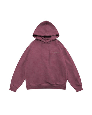 Burgundy Washed Hoodie Acid Washed Hoodies IN YOUR SHOE 