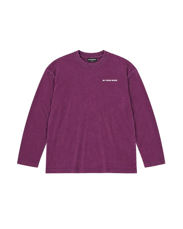 Burgundy Washed Oversized Long Sleeves