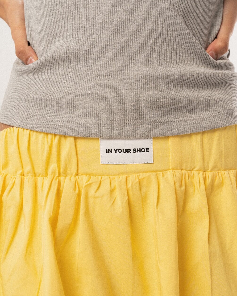Butter Yellow Mini Balloon Skirt Skirt IN YOUR SHOE 