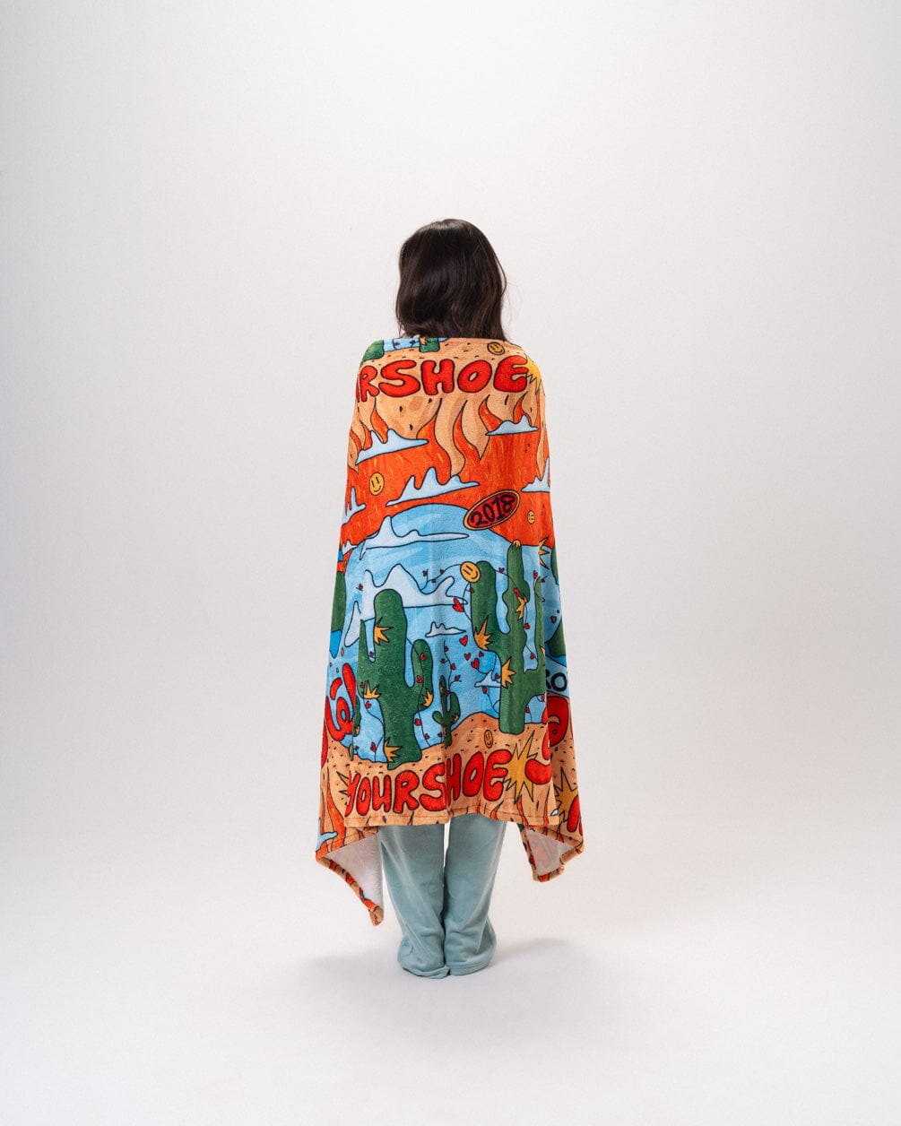 Cactus Cairo Fluffy Blanket Fluffy Blanket IN YOUR SHOE 