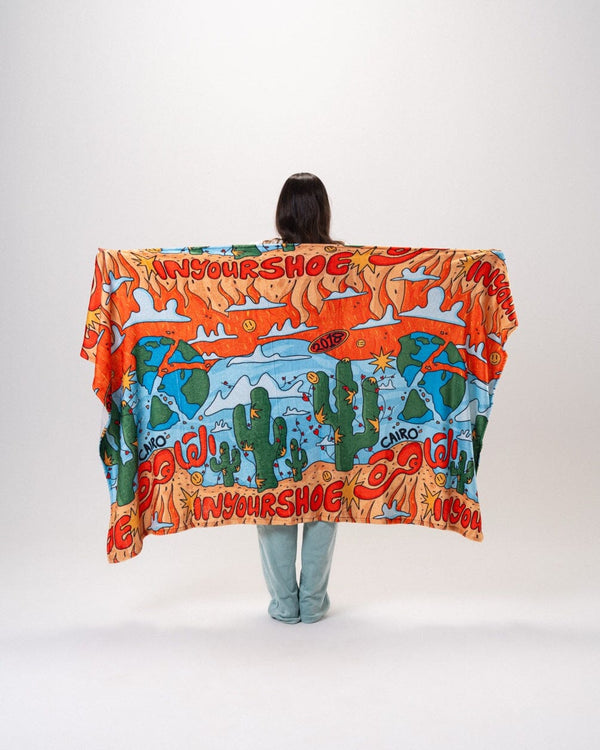 Cactus Cairo Fluffy Blanket