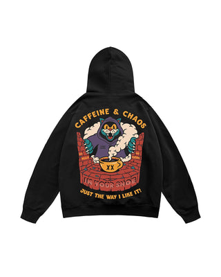 Caffeine & Chaos Hoodie Printed Hoodies IN YOUR SHOE S 