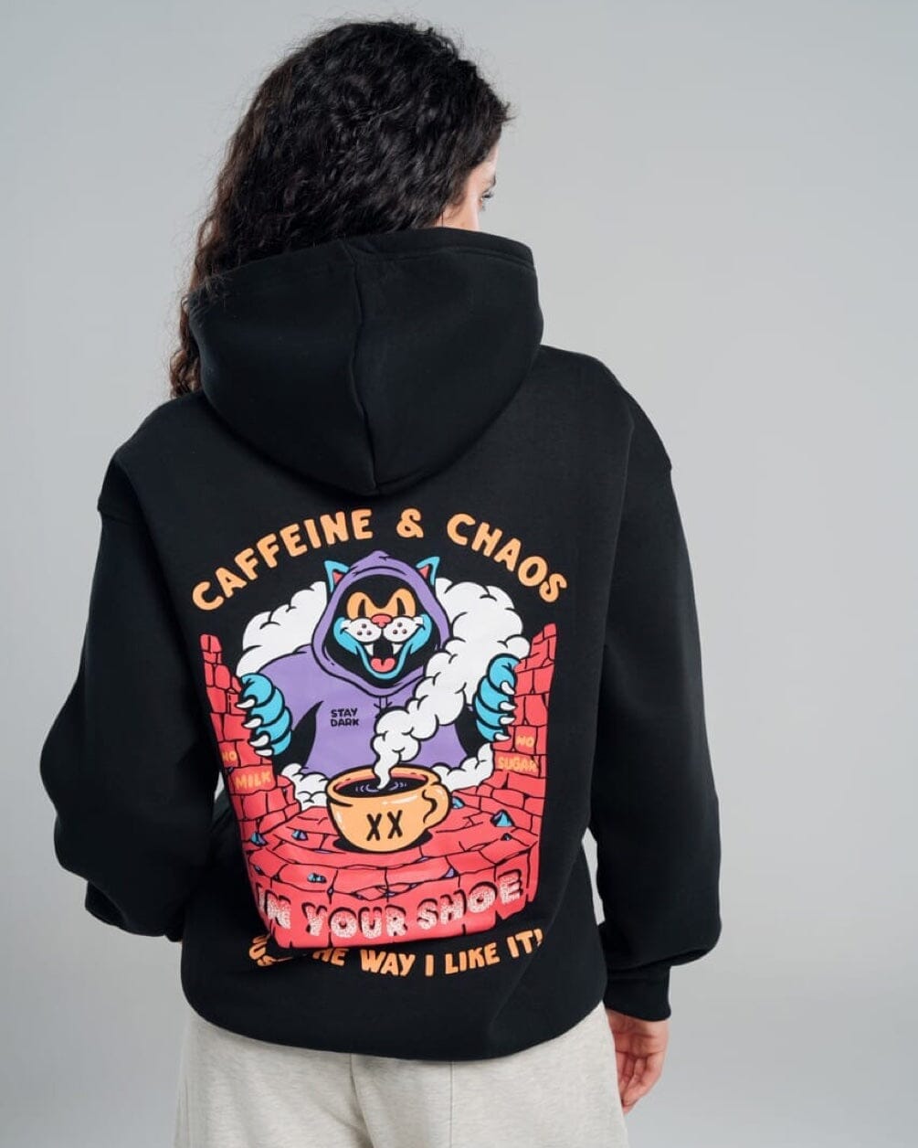 Caffeine & Chaos Hoodie Printed Hoodies IN YOUR SHOE L 