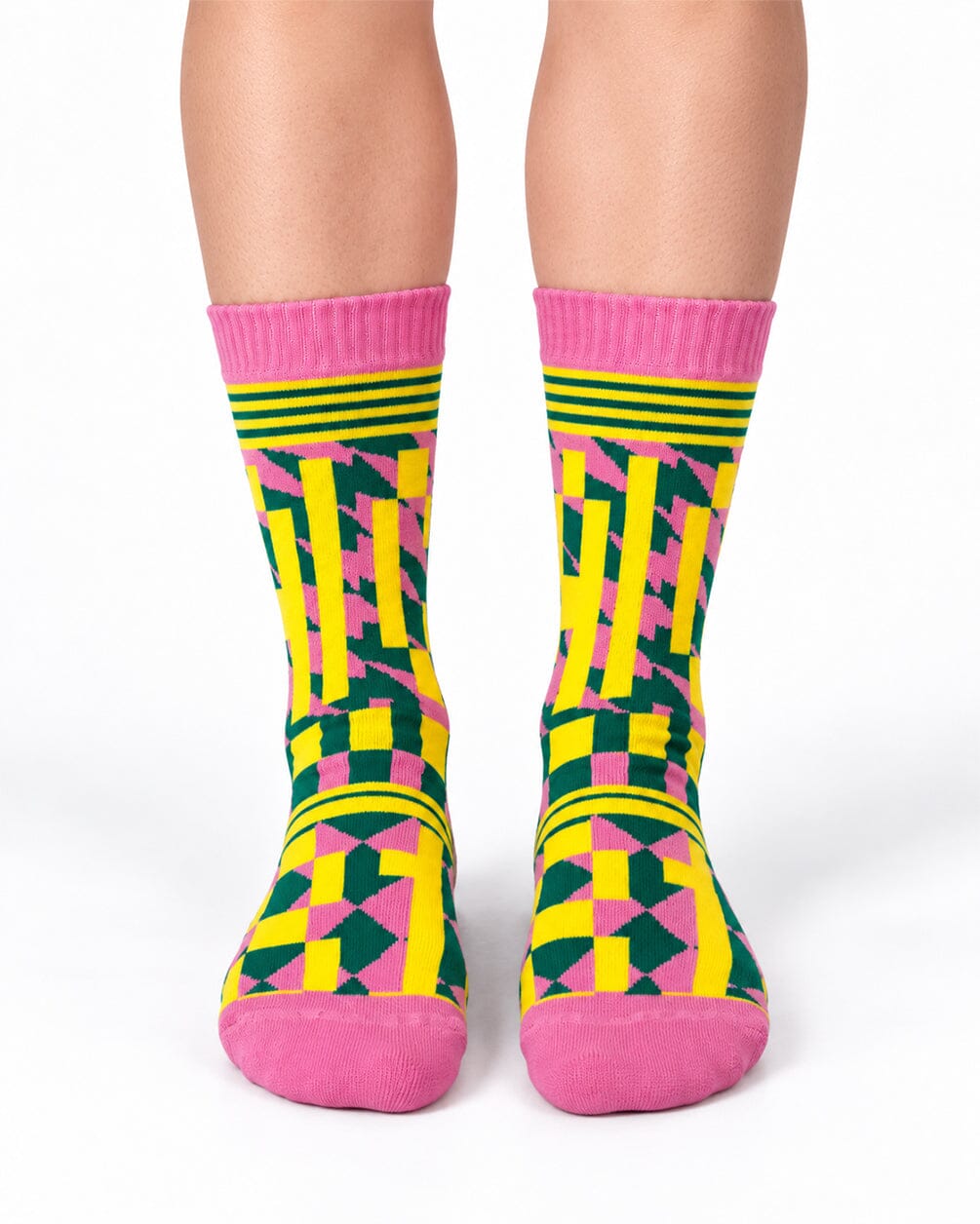 CAI Geometric Fluffy Socks Fluffy Socks IN YOUR SHOE 