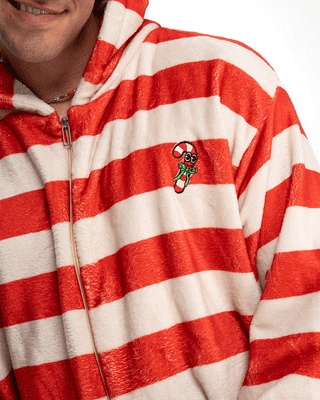 Candy Cane Onesie Onesies IN YOUR SHOE 