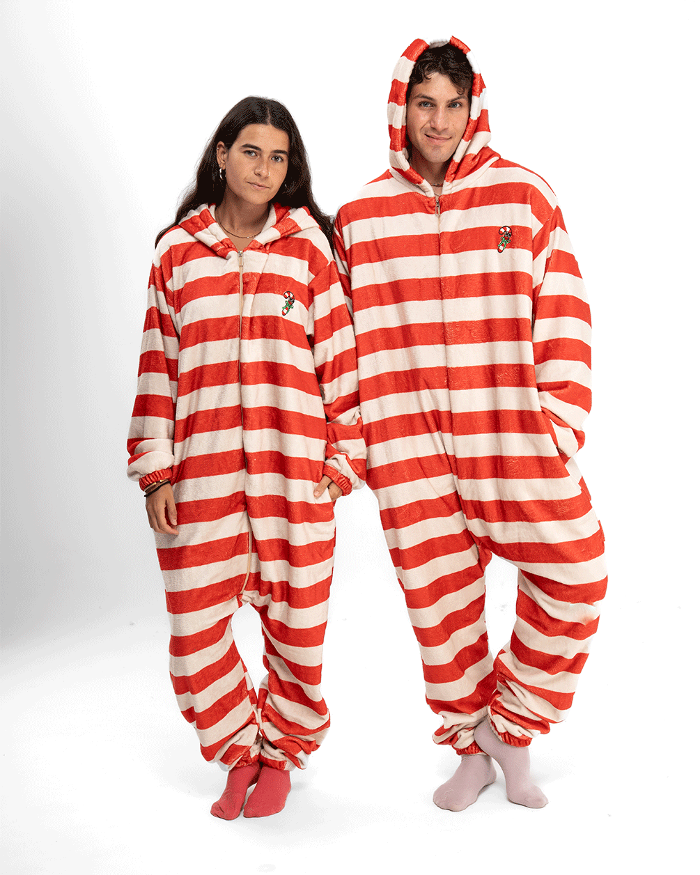 Candy Cane Onesie Onesies IN YOUR SHOE 