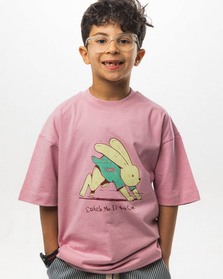 Catch Me Oversized Kids Tee Kids Printed Oversized Tees IN YOUR SHOE 4-5 