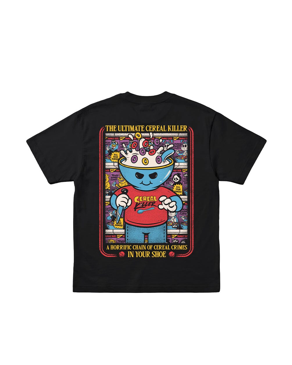Cereal Crimes Oversized Tee Printed Oversized Tees IN YOUR SHOE 