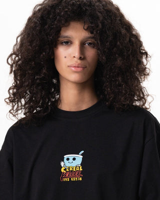 Cereal Crimes Oversized Tee Printed Oversized Tees IN YOUR SHOE XL 